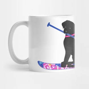 SUP Preppy Black Lab - Lilly Inspired Stand Up Paddle Board Mug